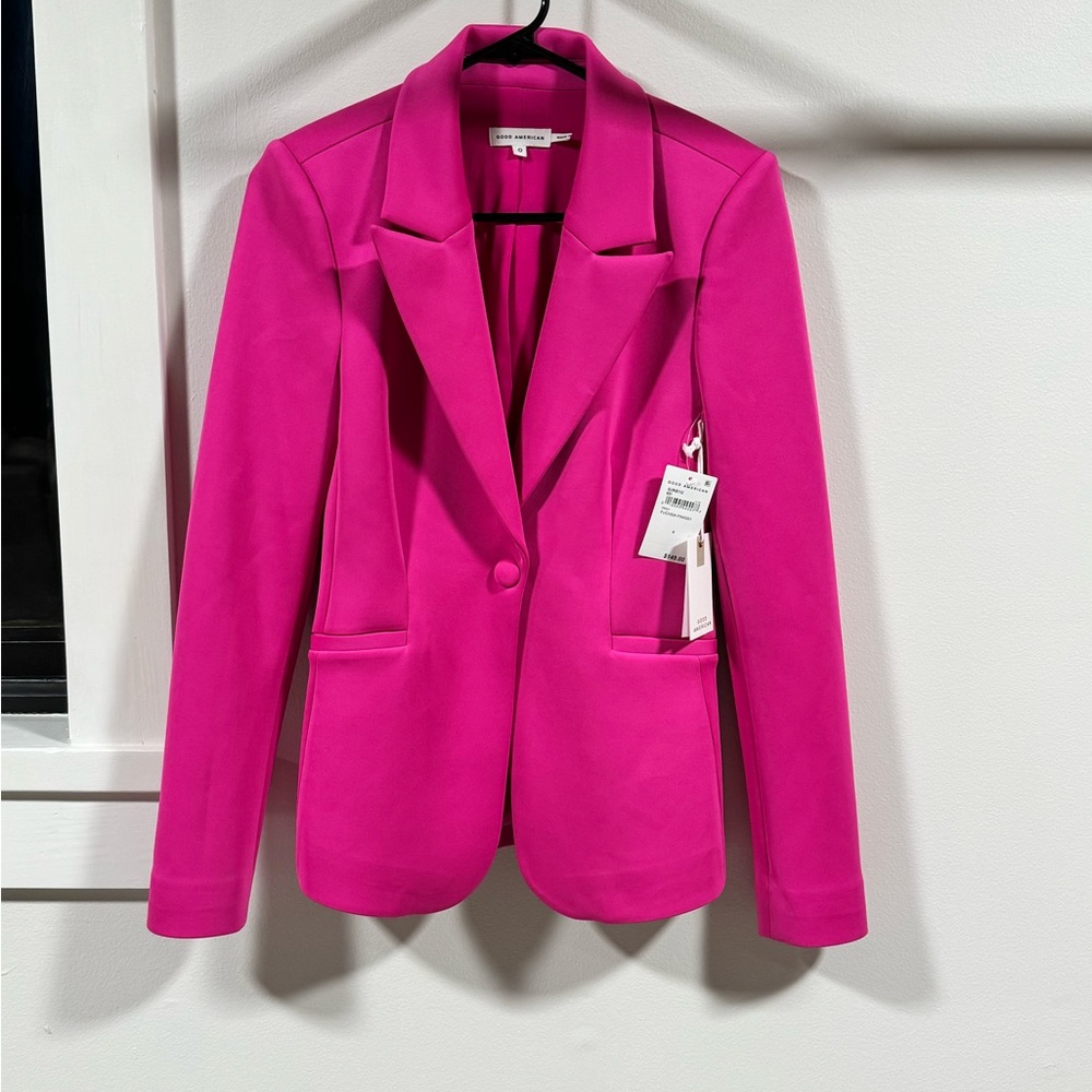 Good American Hot Pink Suit